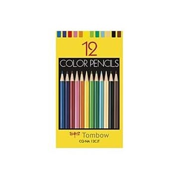 （まとめ）トンボ鉛筆 色鉛筆紙箱CQ-NA12CJT 12色【×5セット】