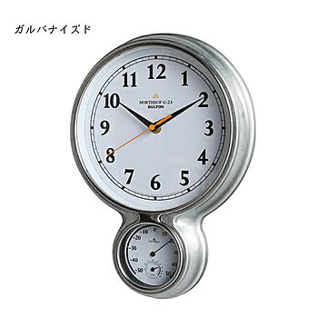 時計 温湿度計 ウォール クロック ノースロップ G-23 幅230x奥行50x高さ320mm ダルトン