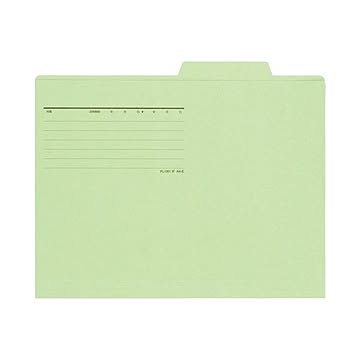 （まとめ） プラス 個別フォルダー FL-082IF A4E グリーン50枚×5セット