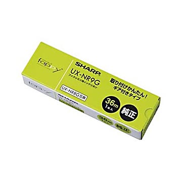 （まとめ）シャープ ファクシミリ用インクリボンA4幅 36m巻 UX-NR9G 1本 【×3セット】