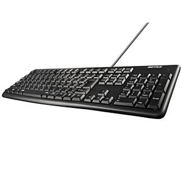 バッファロー（サプライ） USB接続 有線スタンダードキーボード ブラック BSKBU100BKZ