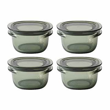 like-it ライクイット 調理ができる保存容器 (S) (4個組) FC-030 Food Storage Container 耐熱容器 キャニスター フードコンテナ ボウル 耐熱 耐冷