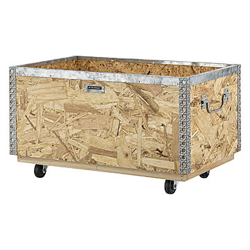 ラック 完成品 スタッキングボックス L キャスター付 LFS-172 幅51.5x奥行33x高さ28.5cm 東谷