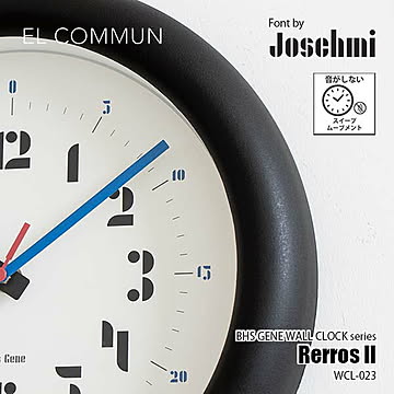 EL COMMUN エルコミューン BHS GENE WALL CLOCK Joschmi II バウハウスジーン ウォールクロック ヨーシュミ2 WCL-024 知育時計 掛時計