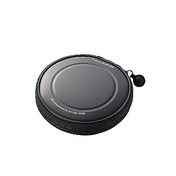 (まとめ)エレコム CD/DVDファスナーケース CCD-H12BK×10セット
