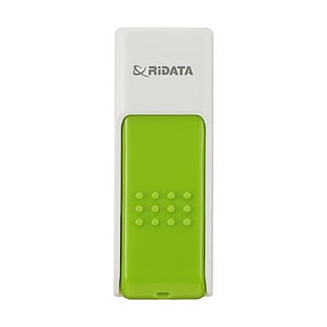 （まとめ）RiDATA ラベル付USBメモリー64GB ホワイト/グリーン RDA-ID50U064GWT/GR 1個【×2セット】