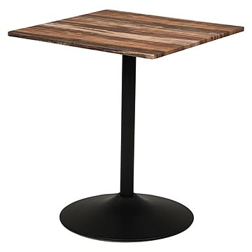 ダイニングテーブル/食卓机 スクエア 約幅60×奥行60×高さ70cm 木目調 カフェテーブル 組立品 〔リビング〕