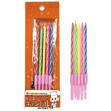 ケーキキャンドルロング 5P【12個セット】 KHC-41