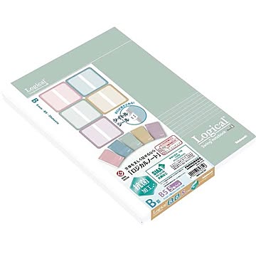 (まとめ) スイングロジカル抗菌表紙ノート セミB5/B罫/30枚 スモーキー 5冊パック NB514B-5P 【×5セット】