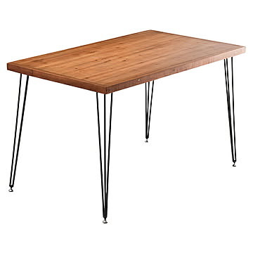 テーブル 組立式 ダイニングテーブル IFDT0405 幅1200x奥行700x高さ720mm B.Bファニシング