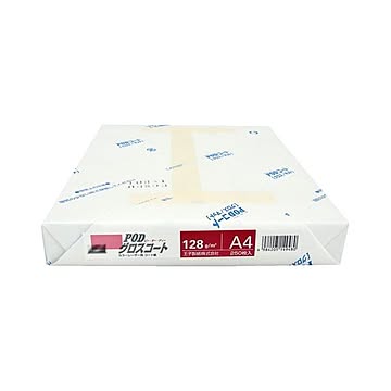 王子製紙 PODグロスコート紙A4 128g／m2 4冊