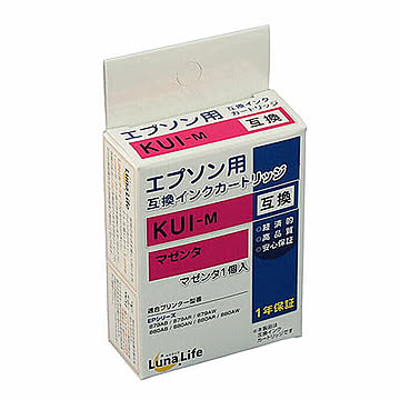 エプソン用 互換インクカートリッジ KUI-M マゼンタ LNEPKUI-M 管理No. 4582458927703
