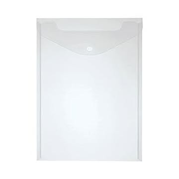 （まとめ）TANOSEE エンベロープ A4タテクリア 1セット（20枚：4枚×5パック）【×10セット】
