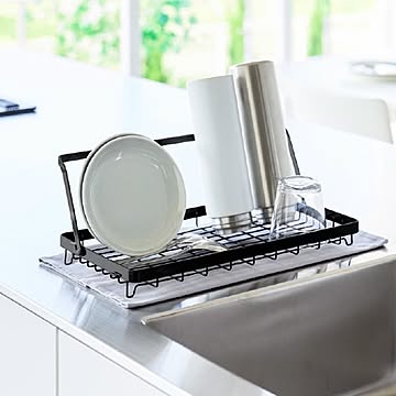 山崎実業 水筒を立てて干せる水切りバスケット タワー tower