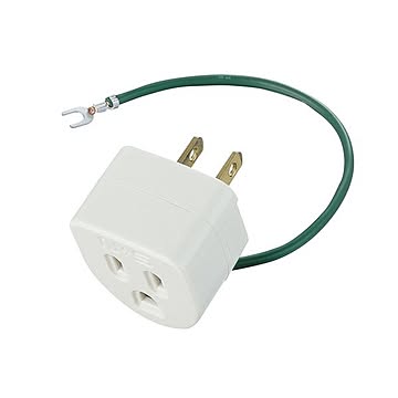 まとめエレコム OA雷アダプタ3Pメス-2Pオス T-H32N 1個×5セット
