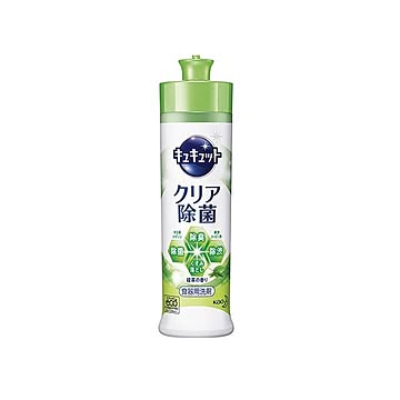 （まとめ） 花王 キュキュット クリア除菌 緑茶の香り 本体 240ml 【×20セット】