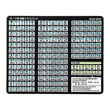 ローマ字変換マウスパッド 管理No. 4969887247266