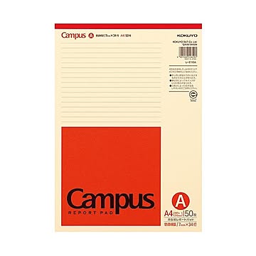 (まとめ) コクヨ キャンパス 再生紙レポート箋 A4 A罫 34行 50枚 レ-E110A 1冊  【×30セット】