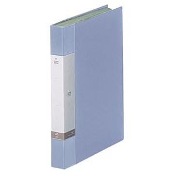 (まとめ) リヒトラブ リクエスト クリヤーブック（クリアブック） A4タテ 40ポケット 背幅32mm 水 G3202-14 1冊 【×10セット】
