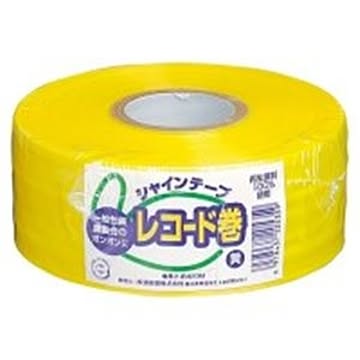 (業務用100セット) 松浦産業 シャインテープ レコード巻 420Y 黄