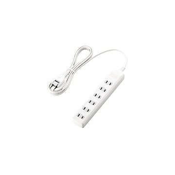 (まとめ)エレコム 雷ガードタップ T-K1A-2625WH×3セット