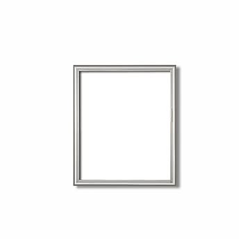 デッサン額縁/フレーム 【八ツ切サイズ 303×242mm】 シルバー 壁掛けひも付き 化粧箱入り 5004