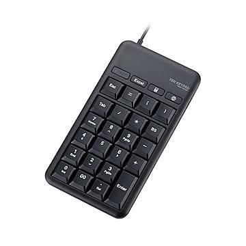 まとめエレコムホットキー付きUSBテンキーパッド ブラック TK-TCM015BK 1個×2セット