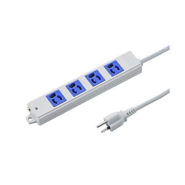 (まとめ)サンワサプライ 工事物件タップ TAP-K4-3BL×2セット