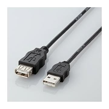 (まとめ)エレコム エコUSB延長ケーブル(1m) USB-ECOEA10【×10セット】