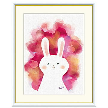 額絵 うさぎ 木下つぐみ 42x34cm 三幸