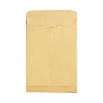 （まとめ） TANOSEE マチ付クラフト大型封筒 角0 120g／m2 1パック（50枚） 【×2セット】