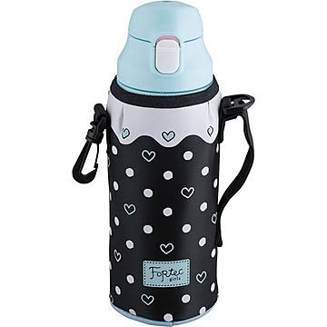 2WAY 携帯マグボトル/水筒 【0.8L】 ドット 直飲み ロック機能・コップ付き 『フォルテック・パーク』