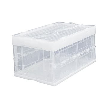 アイリスオーヤマ ハード折りたたみコンテナ HDOH-40L クリア ×2セット