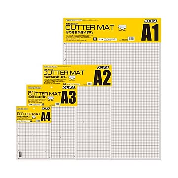 （業務用2セット） オルファ カッターマット 134B A4 グレー／茶 5枚