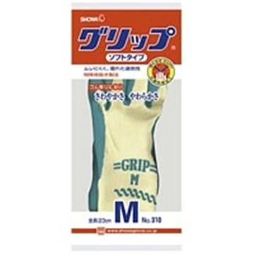 （まとめ）ショーワ 手袋グリップソフト 5双 パックグリーン M×4セット