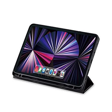 エレコム iPad Pro 11インチ ケース カバー 手帳 フラップ Apple Pencilホルダー スタンド 360度回転 マグネット ブラック TB-A21PMSA360BK
