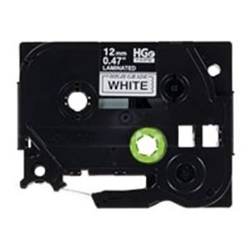 (業務用5セット) ブラザー工業(BROTHER) ハイグレードテープHGe-231V白に黒12mm5個