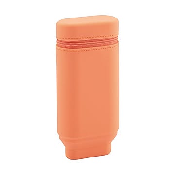 まとめ リヒトラブスタンドペンケースオーバルタイプ オレンジ A-7694-4 1個 ×10セット