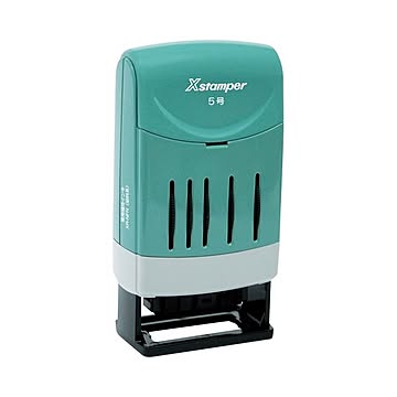 （まとめ） シャチハタ Xスタンパー 回転日付印 欧文日付 5号 黒 XNDB-5／H-K 1個 【×2セット】