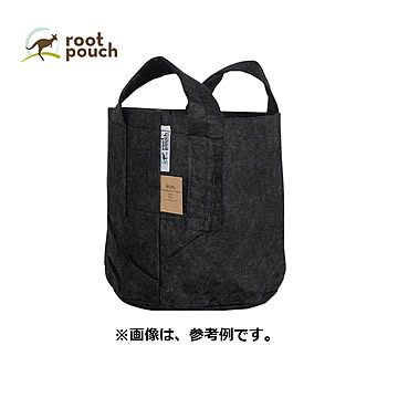 10個 ルーツポーチ Root Pouch #1 Black 持手あり W15cm H19cm 約 3.8L 生分解性タイプ 不織布 鉢 植木鉢 おしゃれ お洒落 オシャレ 三冨D