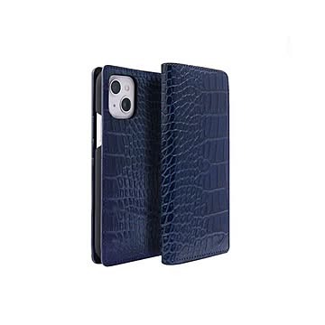 abbi SIGNATURE LIPARI イタリアンレザーダイアリーケース for iPhone 13 mini ネイビー ABS21789i13MNNV