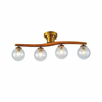 インターフォルム オーウェン シーリングライト LT-4024 LED電球付 クラック