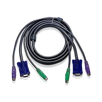 ATEN KVM Switch用ケーブルD-Sub15・PS/2 3.0m 2L-1003P/C 1本