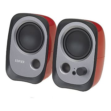 PCスピーカー 3.5mm接続 R12U レッド ［USB電源］ EDIFIER ED-R12URD-A