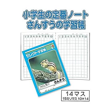 学習帳K-2-1さんすう14マス 10個セット 32-082