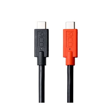 （まとめ） ミヨシ Type-C USB2.0 PDケーブル 2m ブラック UPD-220／BK 【×3セット】