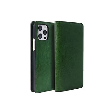 abbi SIGNATURE PIERROT LUX イタリアンレザーダイアリーケース for iPhone 13 Pro グリーン ABS21810i13PGR