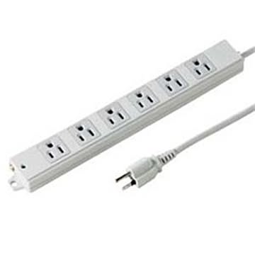 サンワサプライ 工事物件タップ（6個口・3m） TAP-KE6N-3