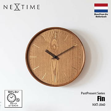 NEXTIME ネクスタイム PastPresent Series Fin フィン (掛時計/スイープムーブメント) NXT-J040 掛け時計 壁掛け時計 スイープセコンド