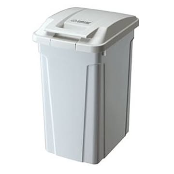 45L プラスチック ゴミ箱 ロック式 ふた付き SPハンドル付き ホワイト 10個セット